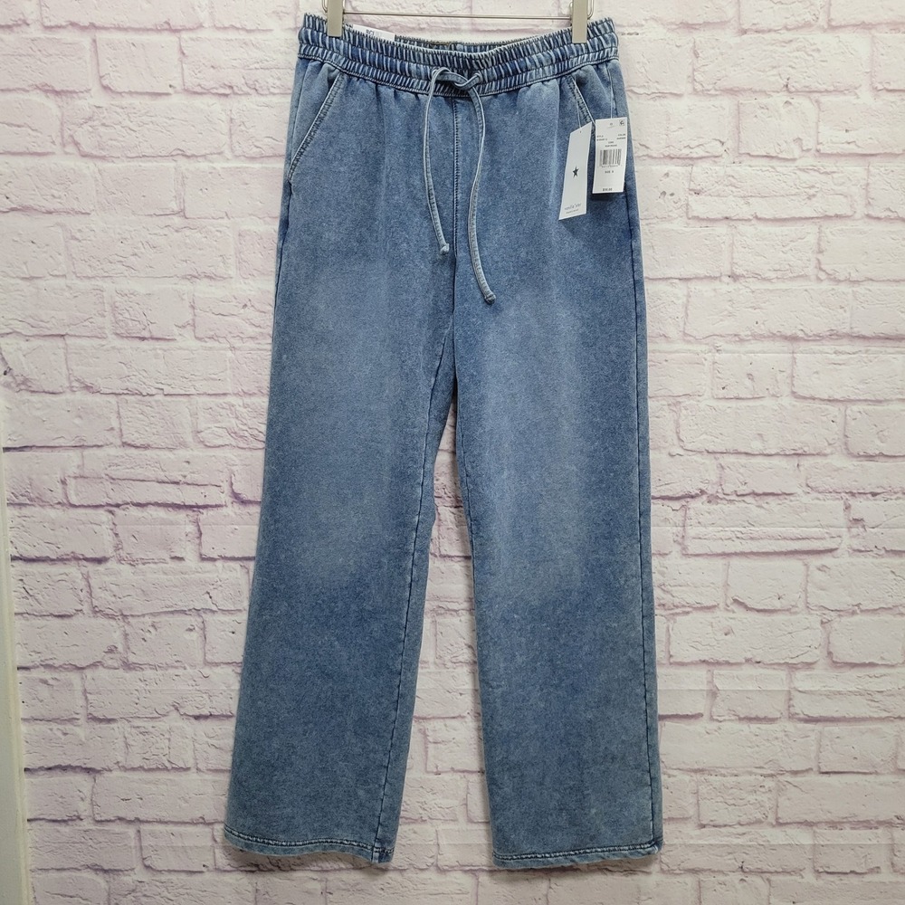 NEW Vanilla Star Ultra Cozy Pull On Pants Women S Comfy Streetwear Grunge Lounge